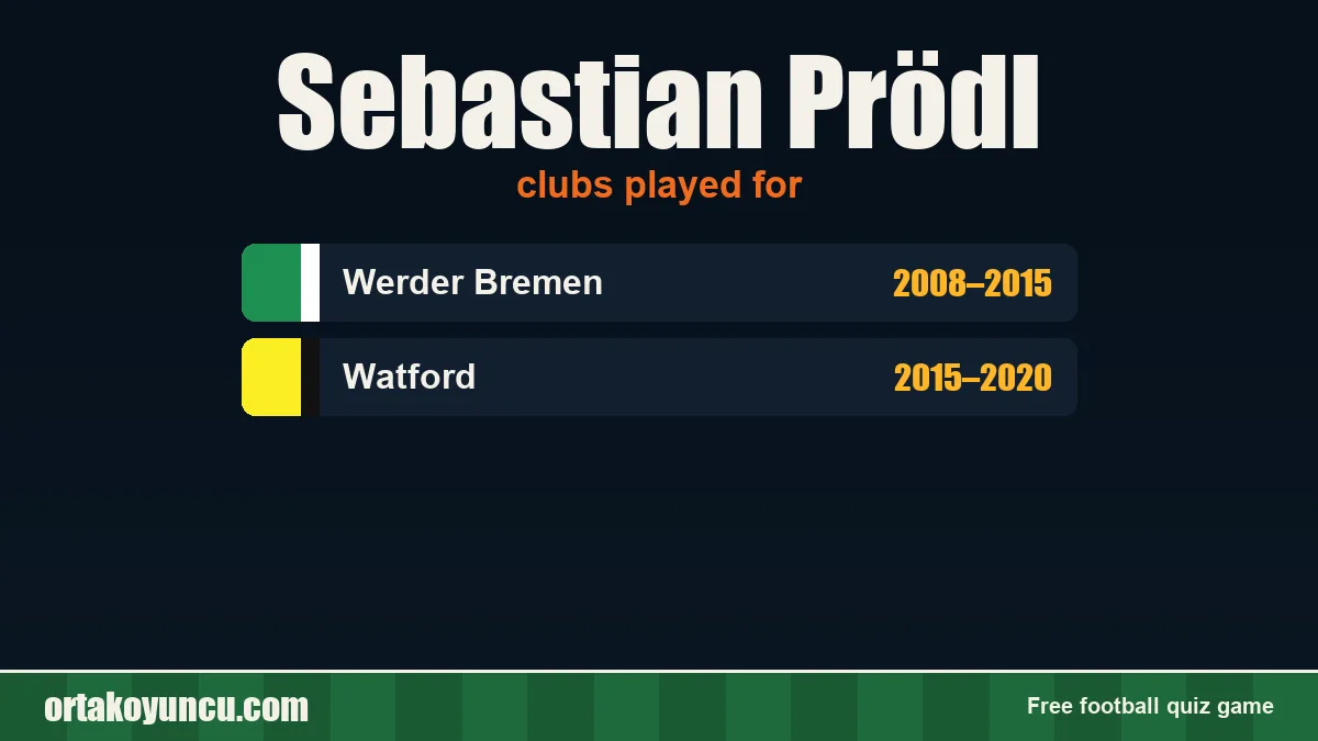 Sebastian Prödl: clubs and years