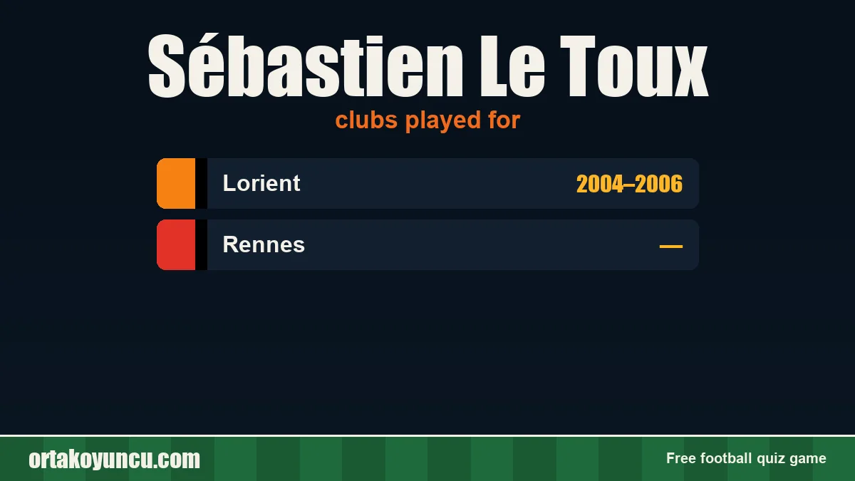 Sébastien Le Toux: clubs and years