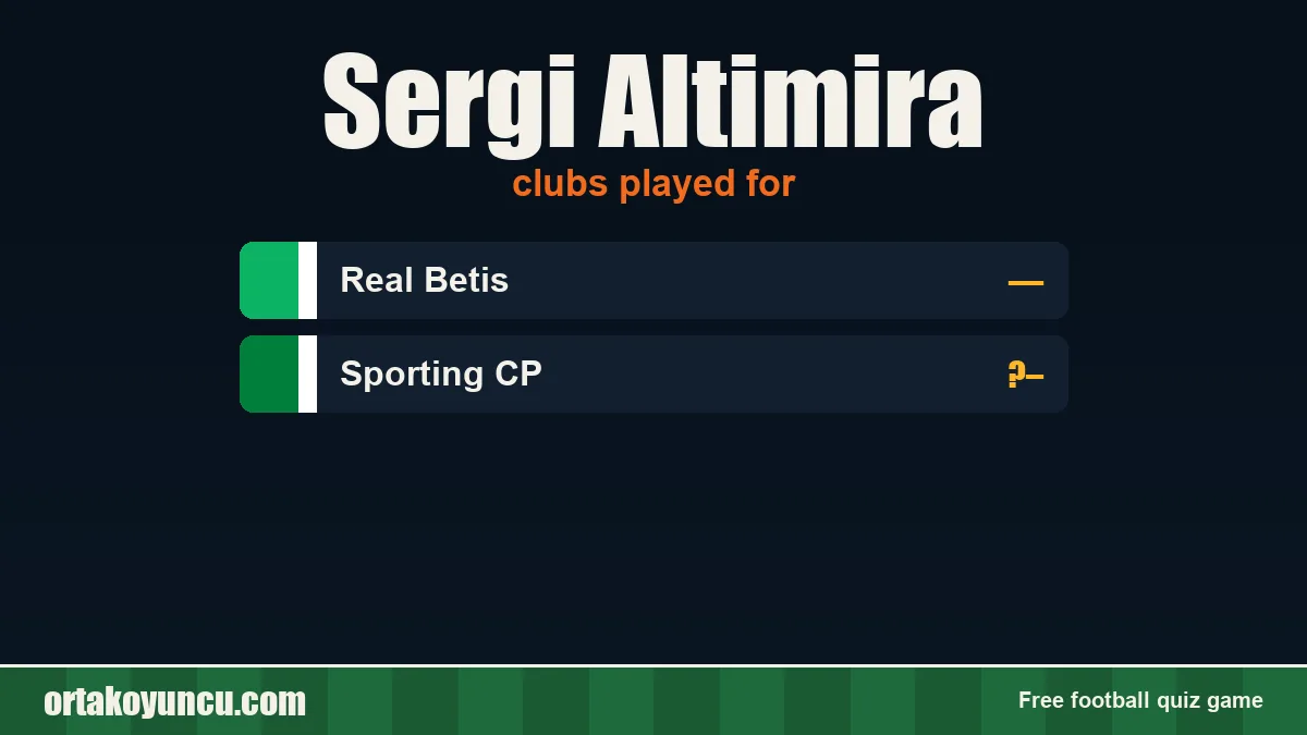 Sergi Altimira: clubs and years