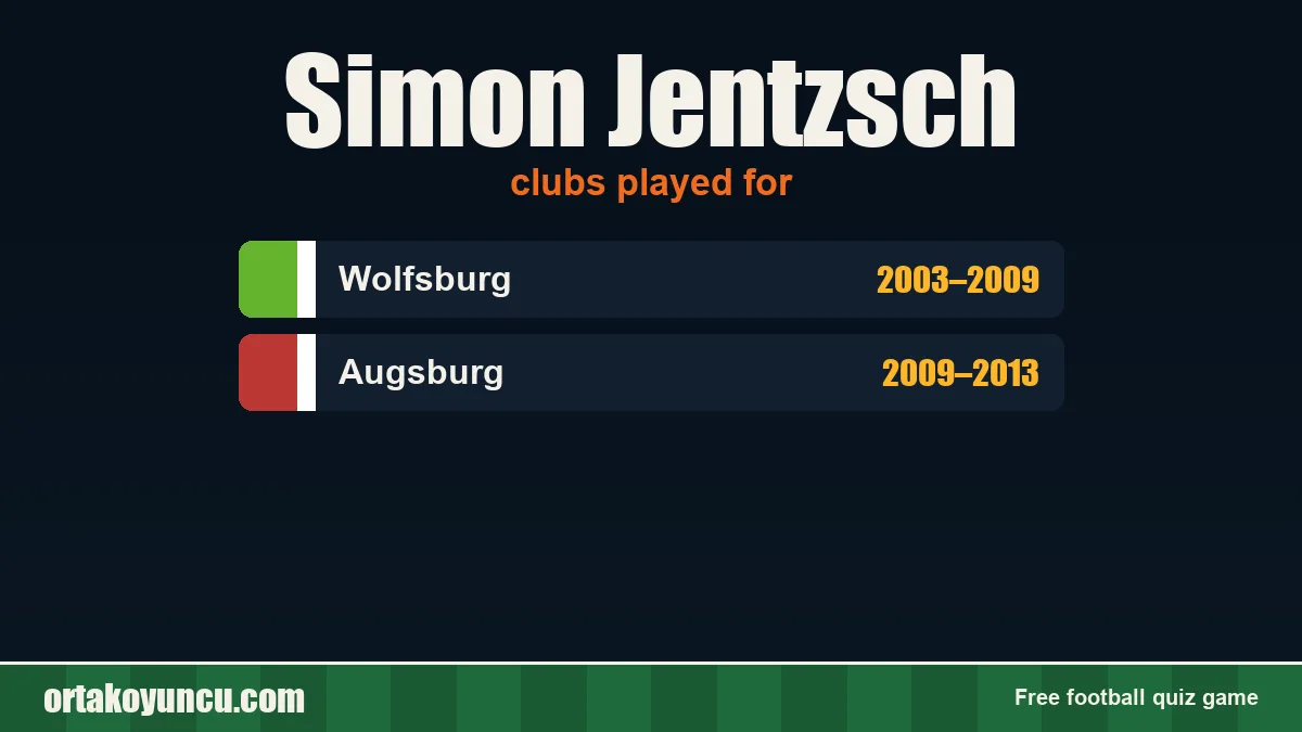 Simon Jentzsch: clubs and years