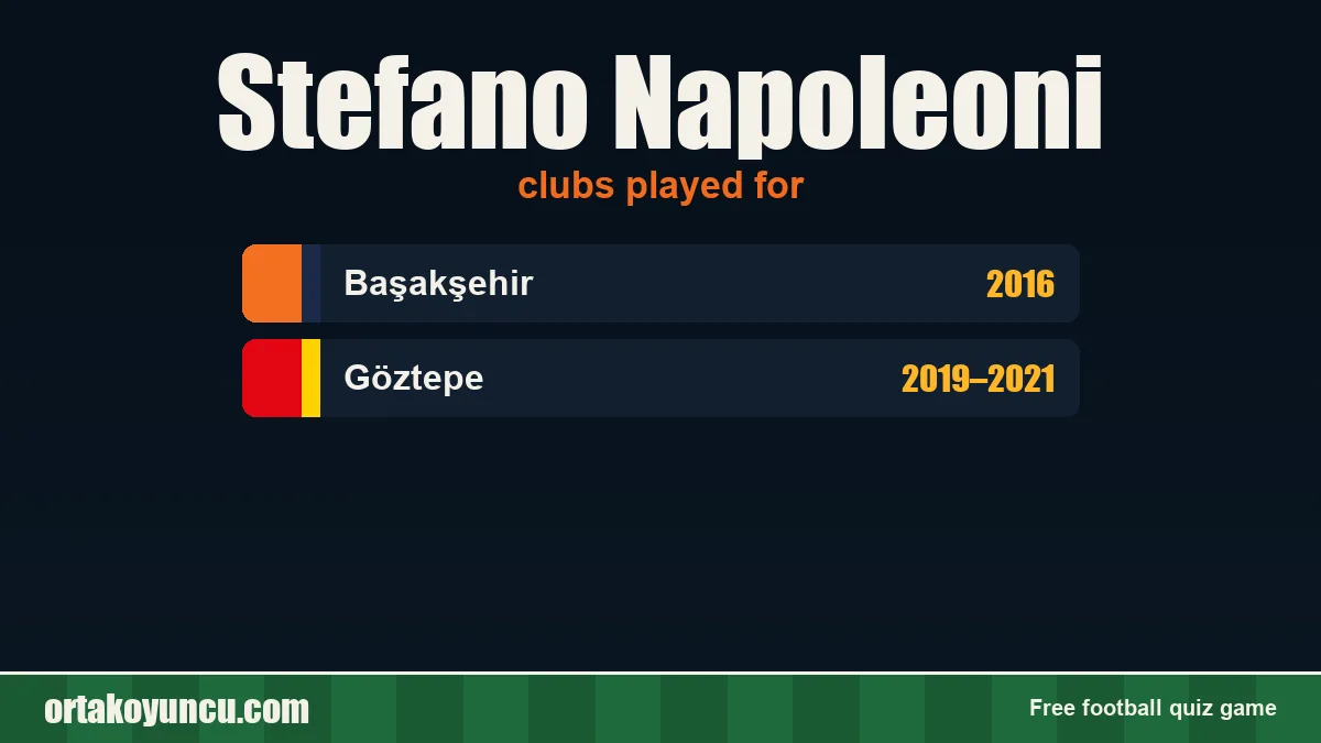 Stefano Napoleoni: clubs and years