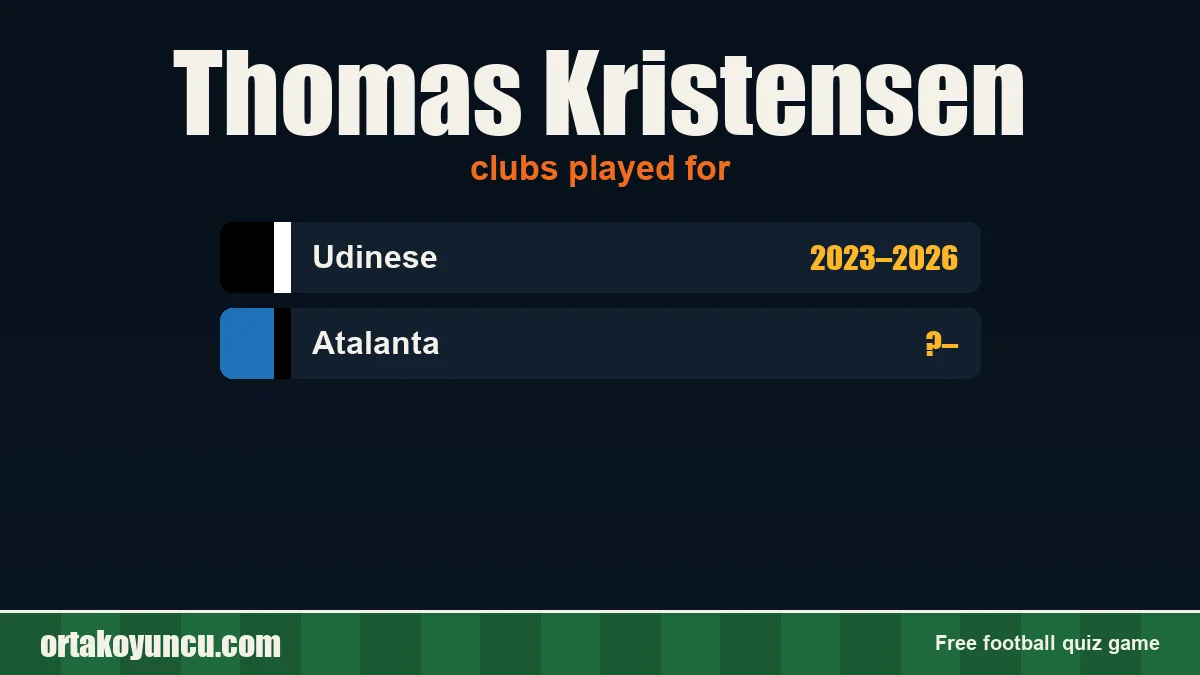 Thomas Kristensen: clubs and years