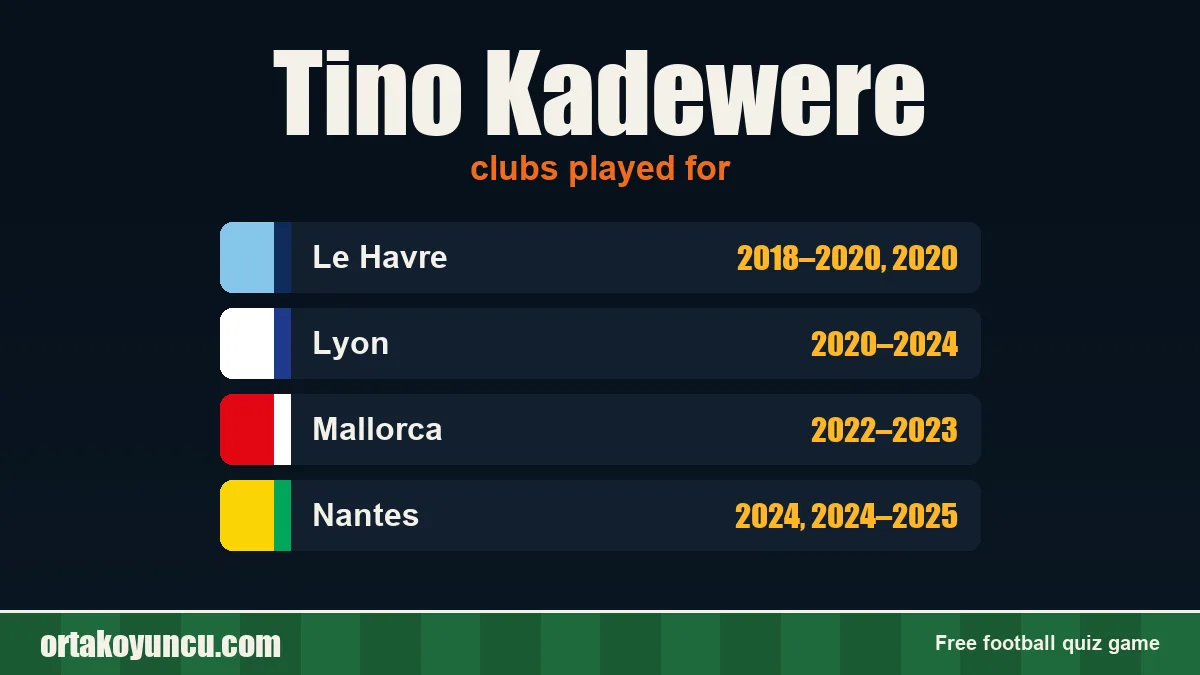 Tino Kadewere: clubs and years