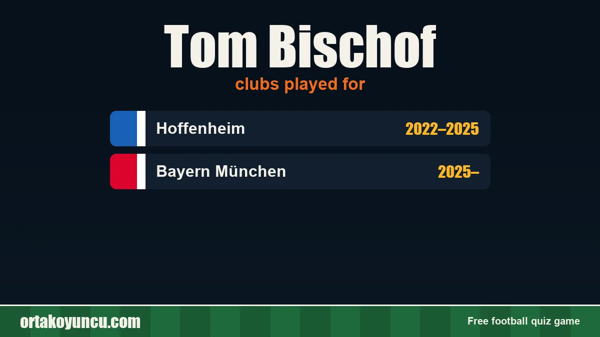 Tom Bischof: clubs and years