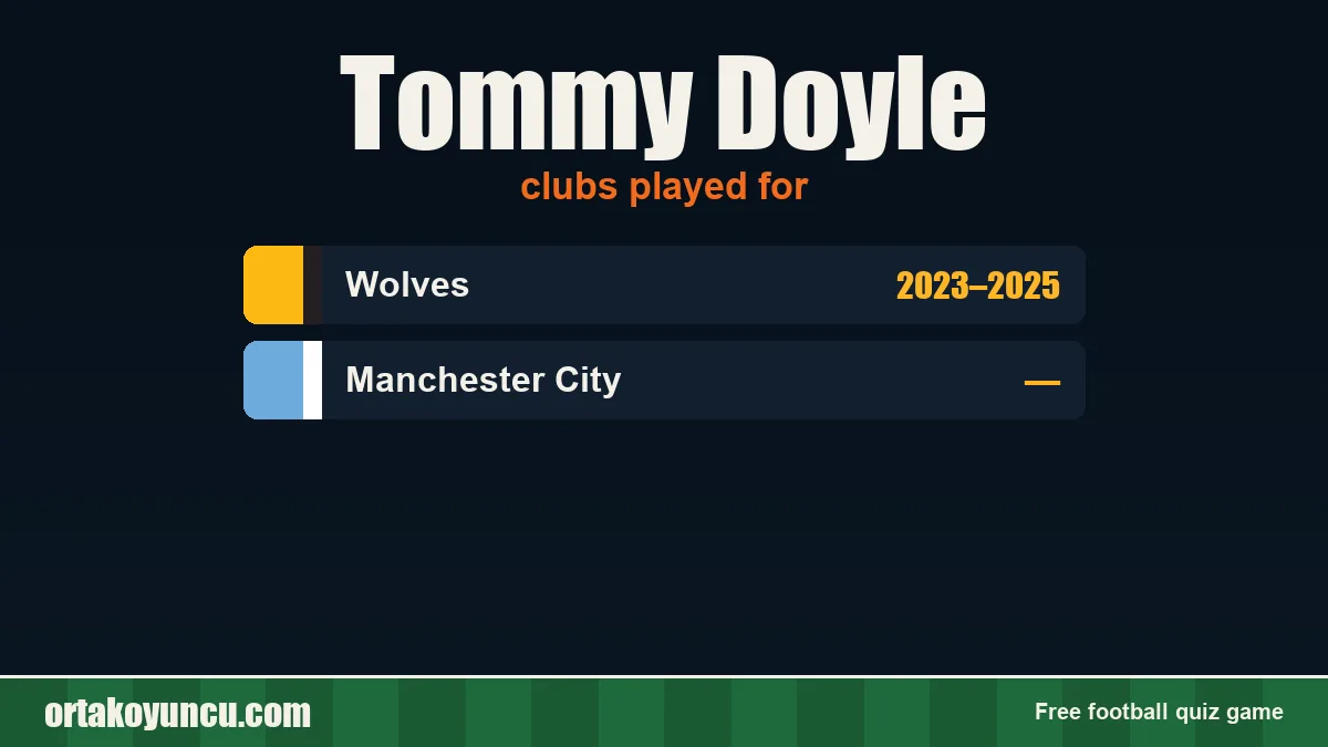Tommy Doyle: clubs and years