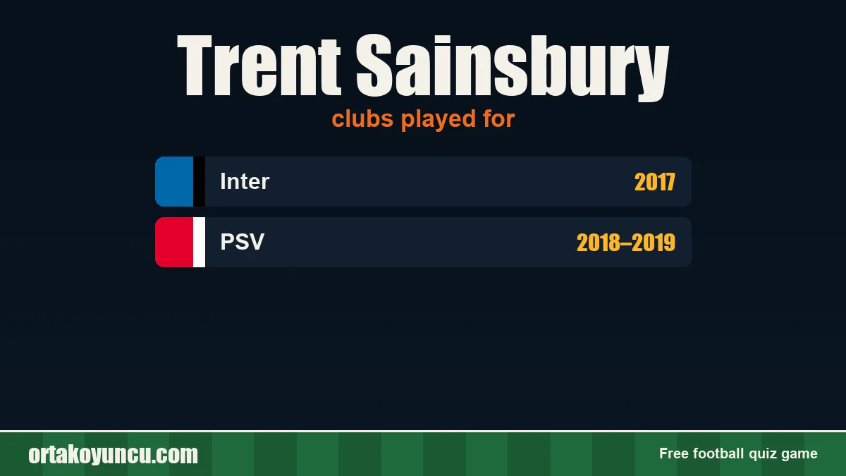 Trent Sainsbury: clubs and years