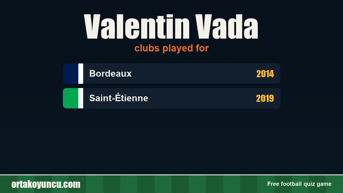 Valentin Vada: clubs and years