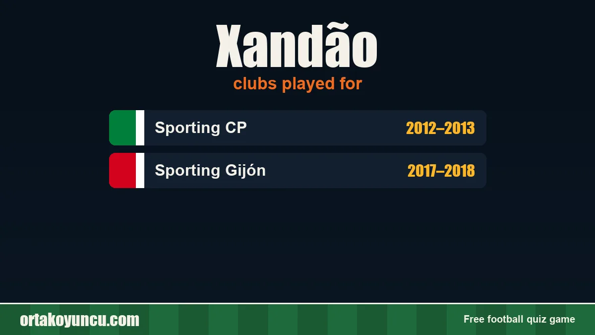 Xandão: clubs and years