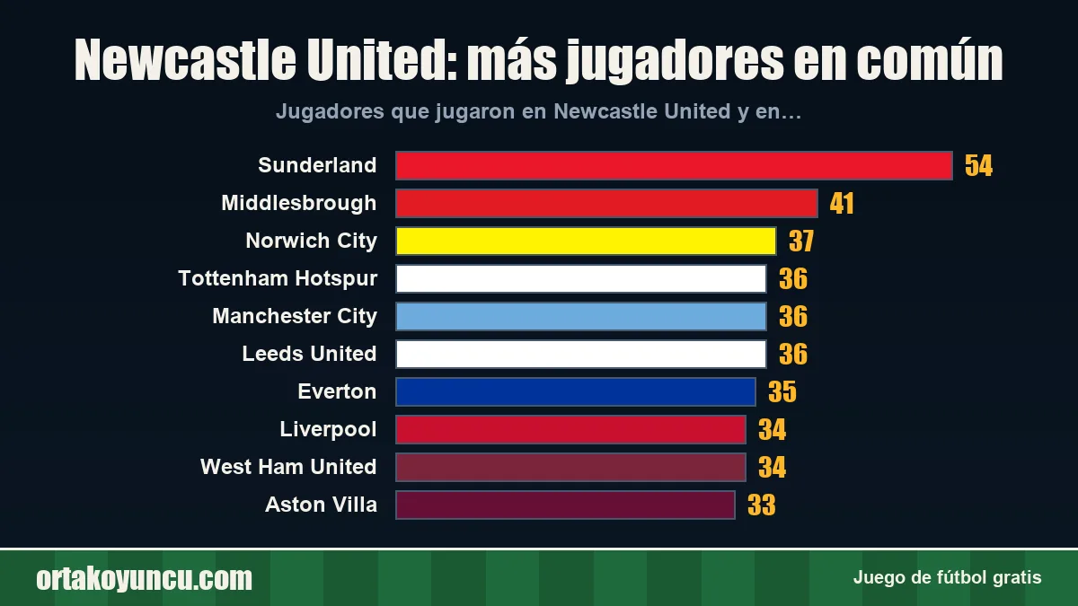 Newcastle United: ¿con qué clubes comparte jugadores?