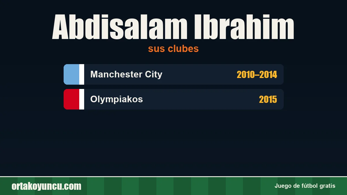 Abdisalam Ibrahim: clubes y años