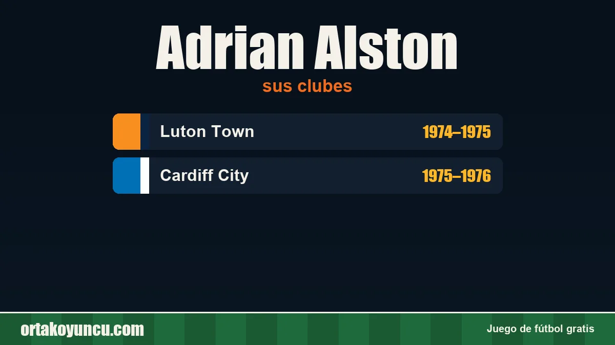 Adrian Alston: clubes y años