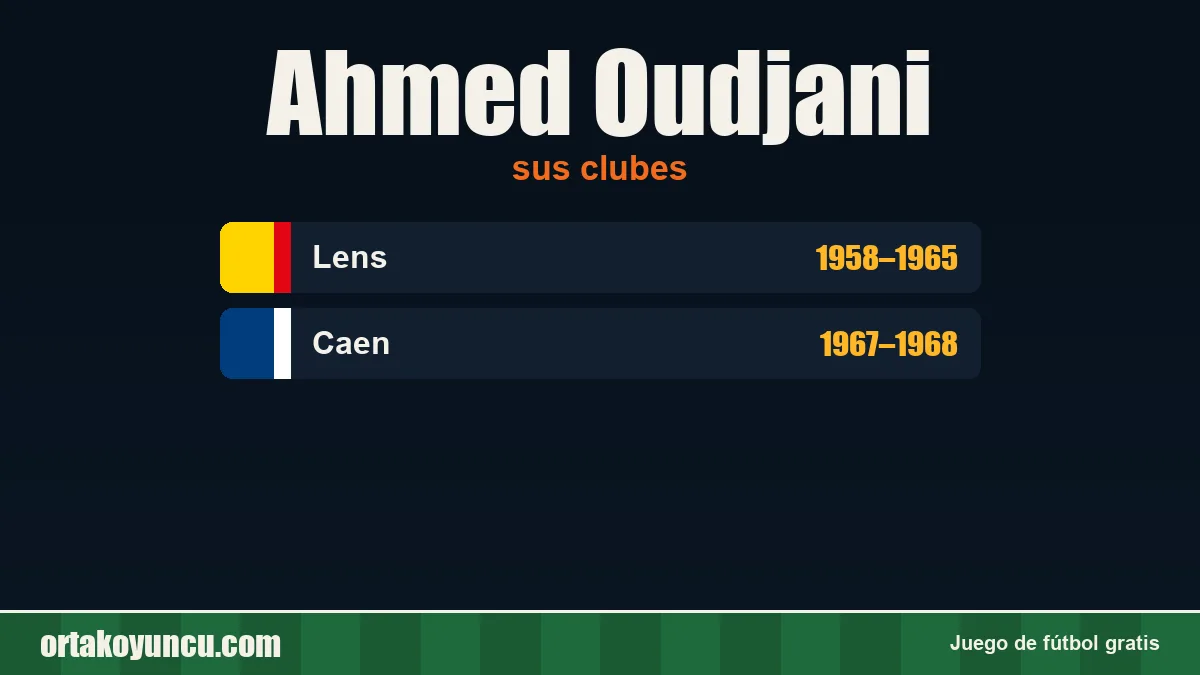Ahmed Oudjani: clubes y años