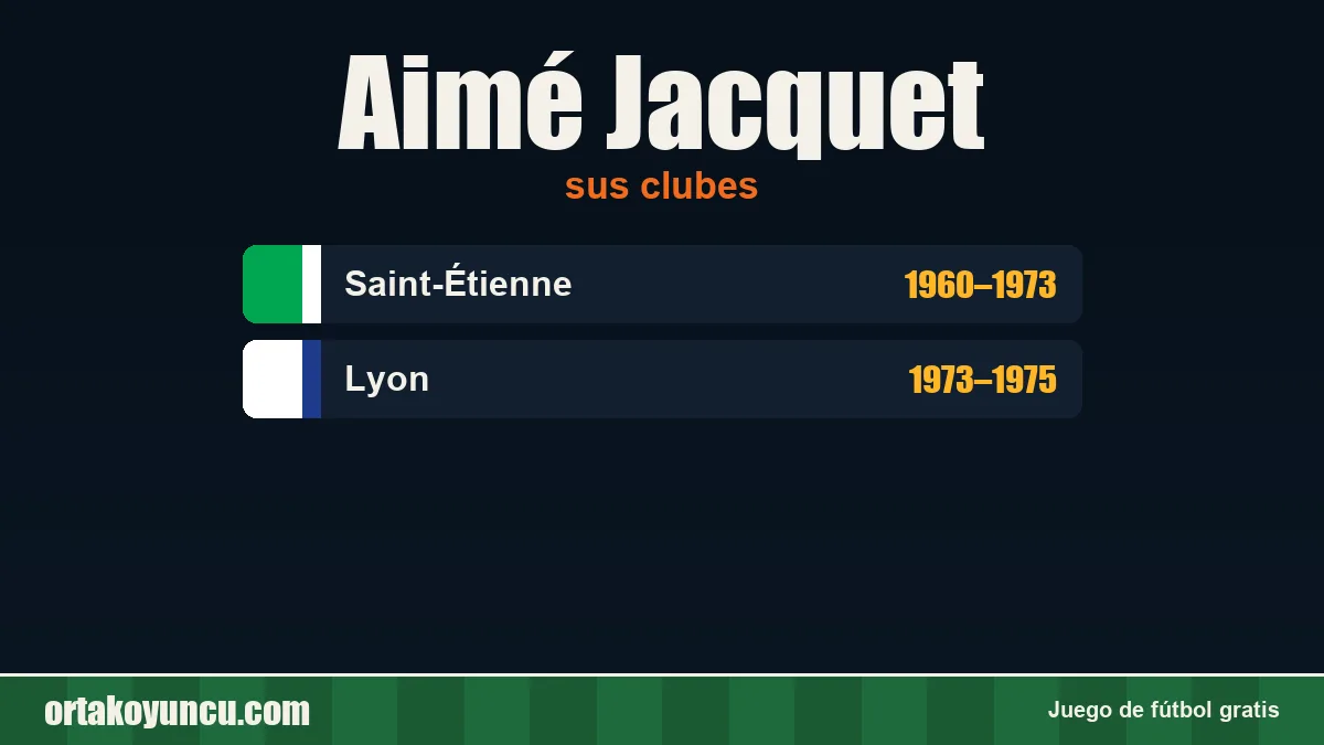Aimé Jacquet: clubes y años