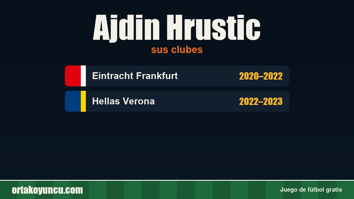Ajdin Hrustic: clubes y años