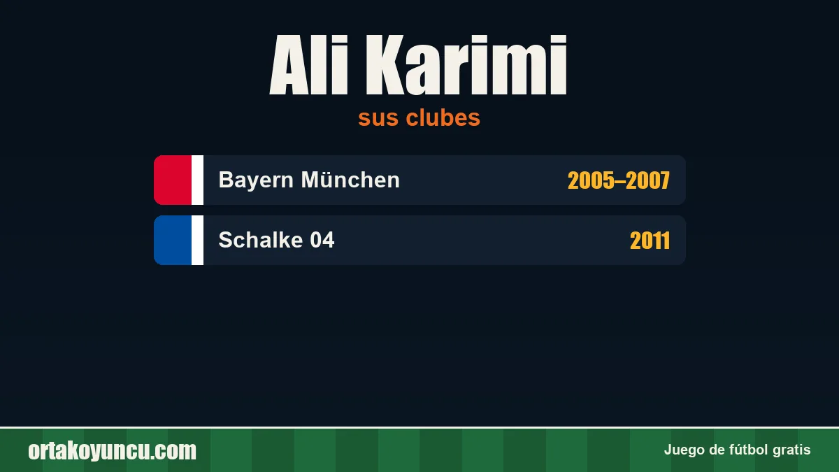 Ali Karimi: clubes y años