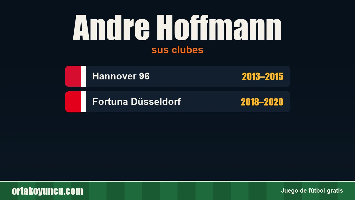 Andre Hoffmann: clubes y años