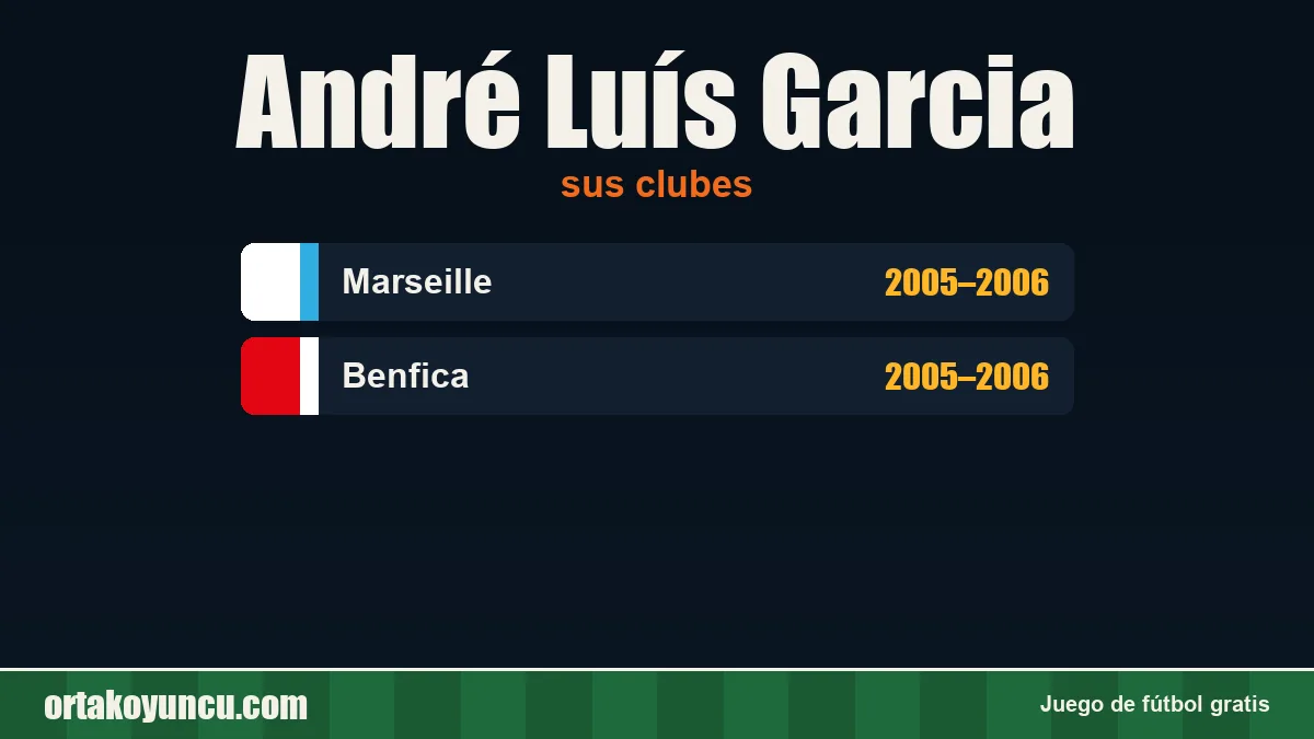 André Luís Garcia: clubes y años