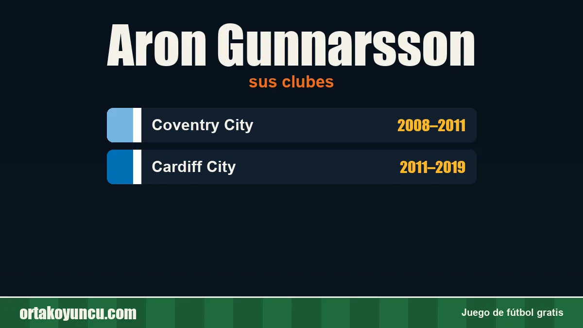 Aron Gunnarsson: clubes y años