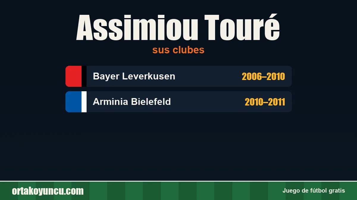 Assimiou Touré: clubes y años