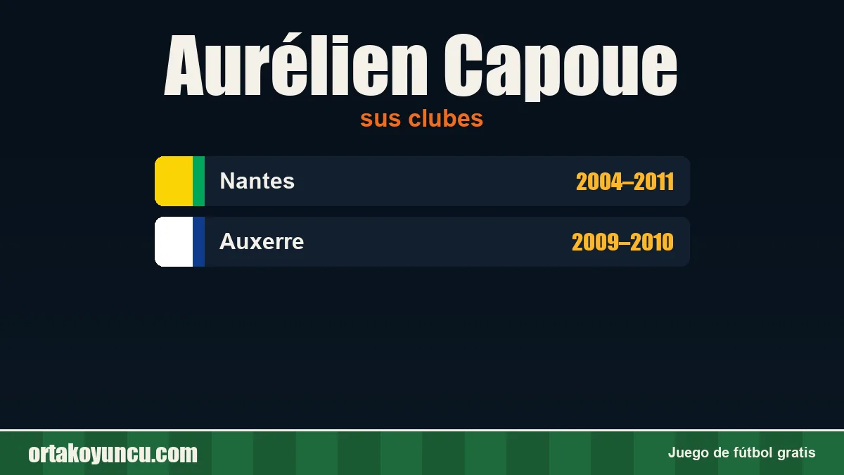 Aurélien Capoue: clubes y años