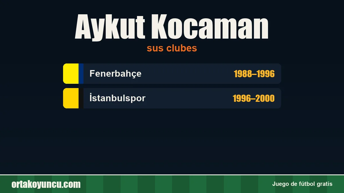Aykut Kocaman: clubes y años
