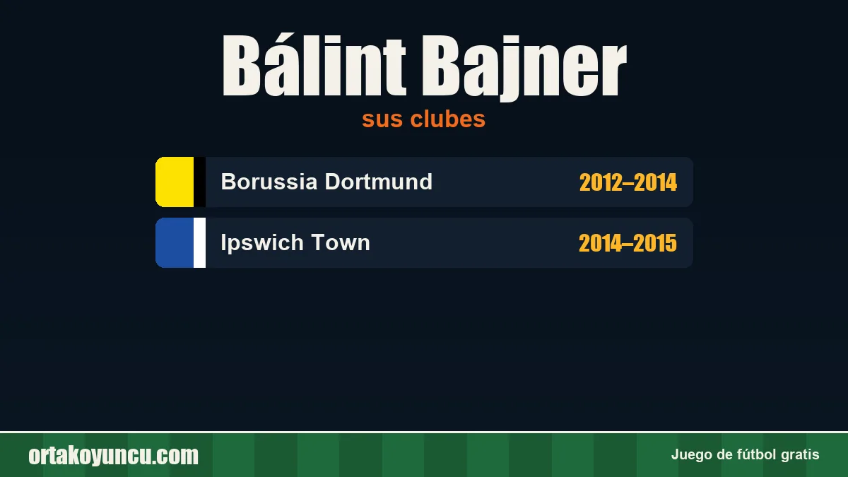 Bálint Bajner: clubes y años