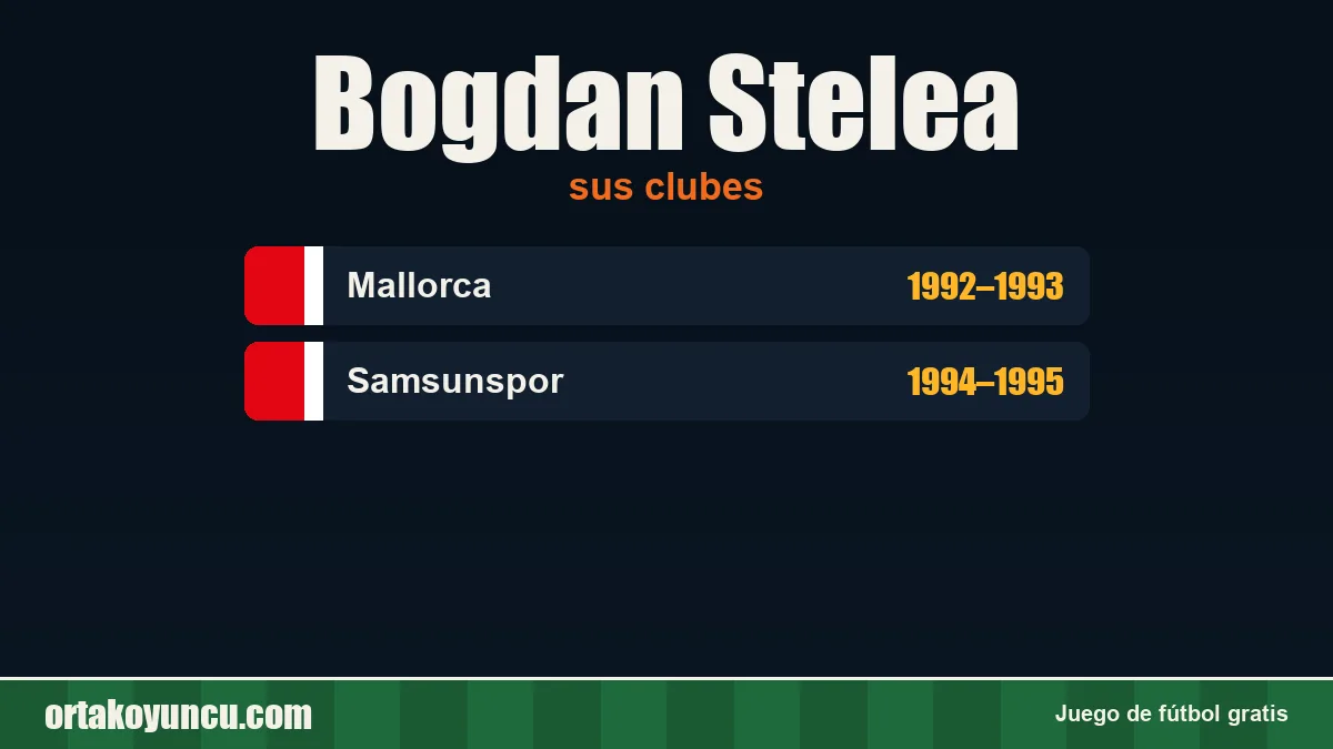 Bogdan Stelea: clubes y años
