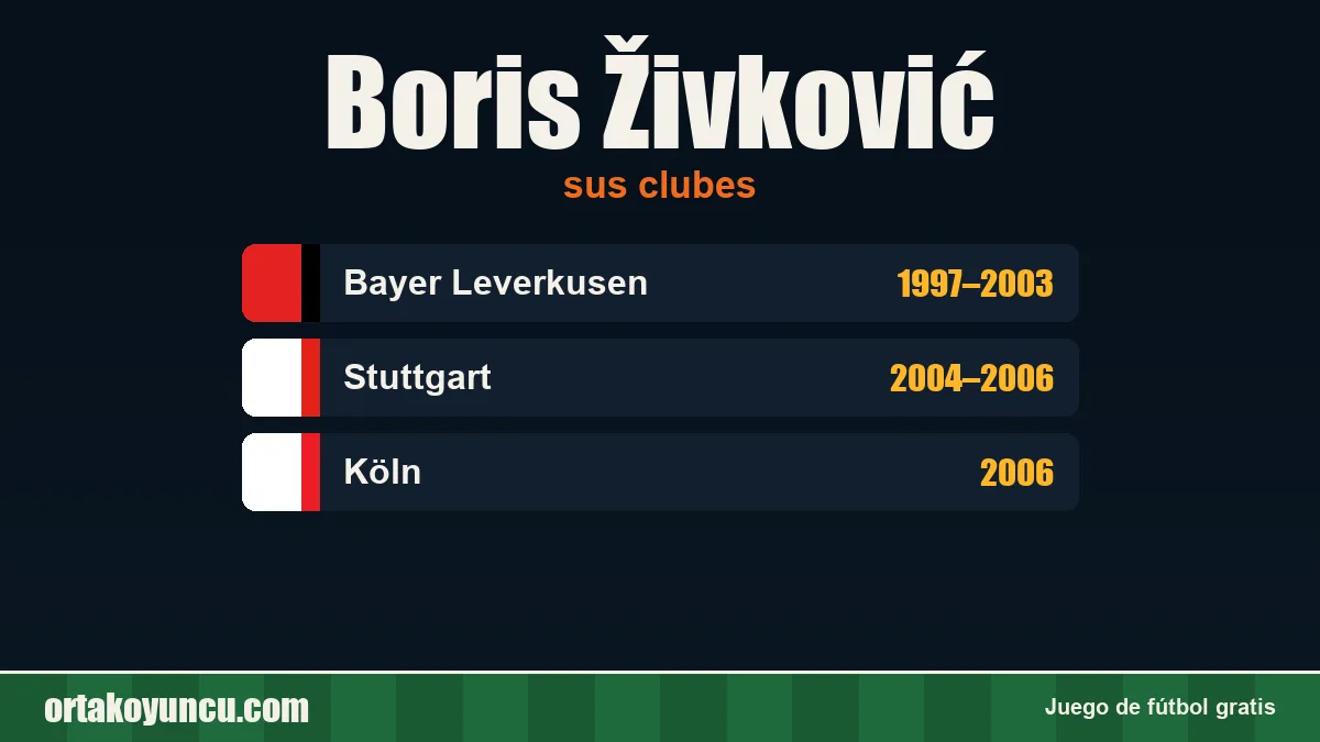 Boris Živković: clubes y años