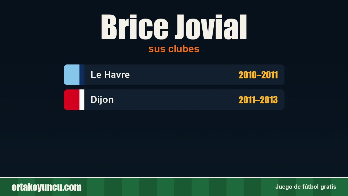 Brice Jovial: clubes y años