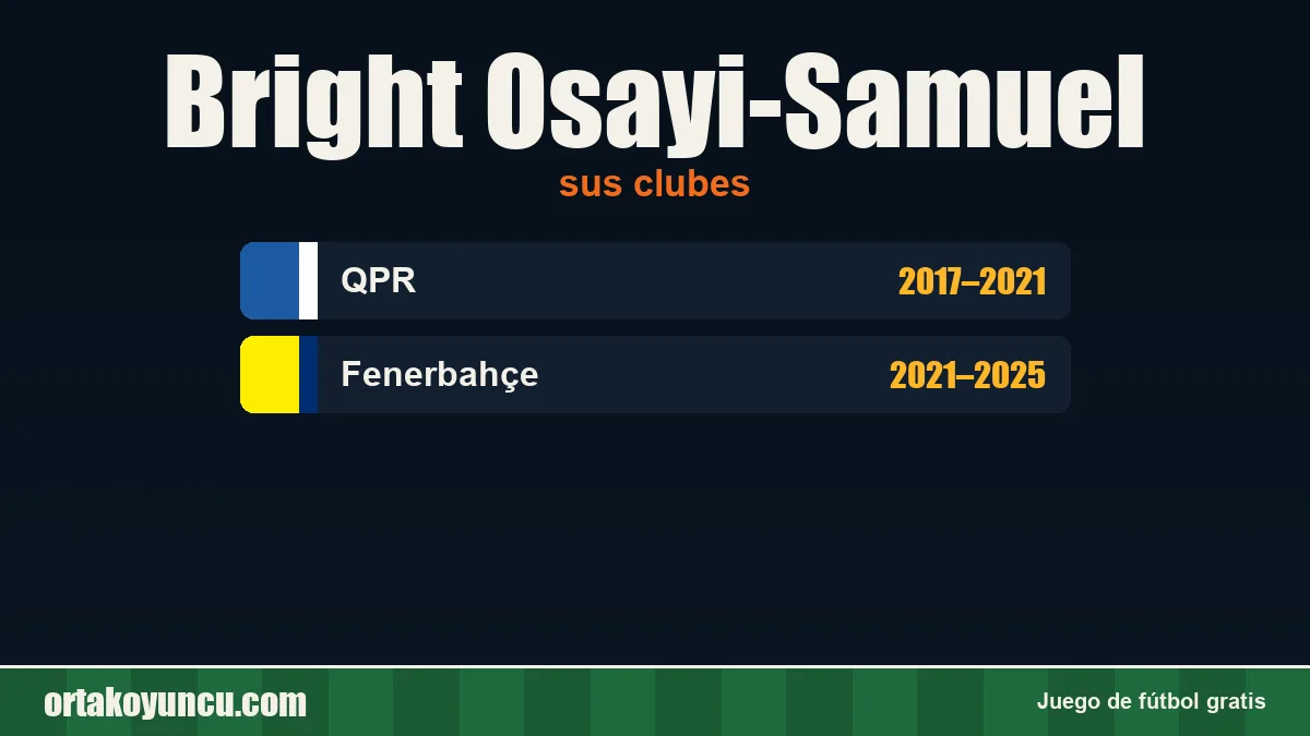 Bright Osayi-Samuel: clubes y años