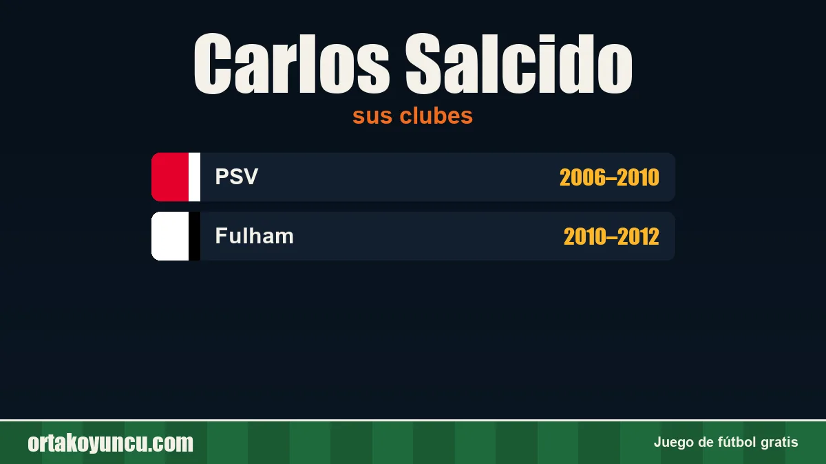 Carlos Salcido: clubes y años