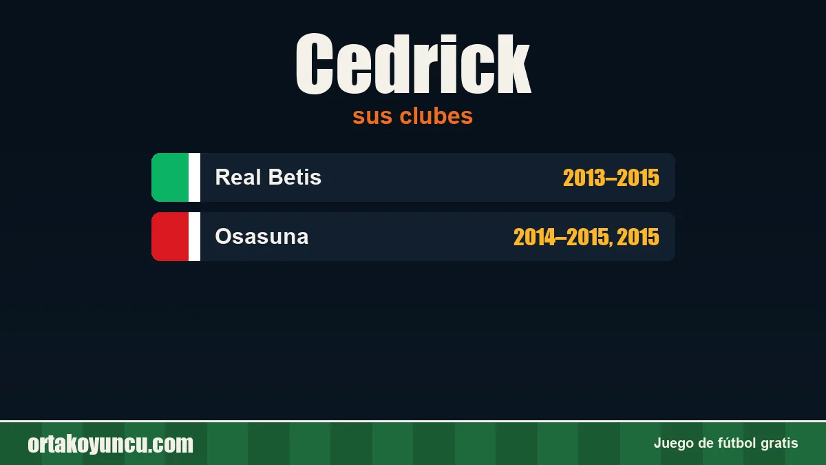Cedrick: clubes y años