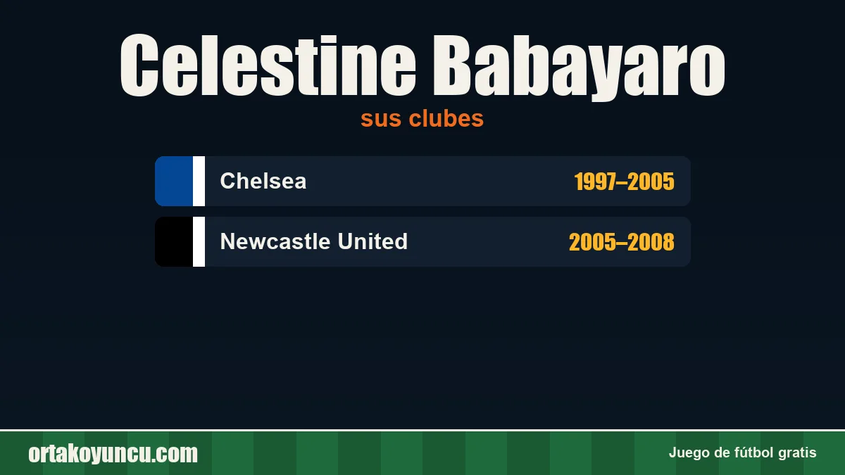 Celestine Babayaro: clubes y años