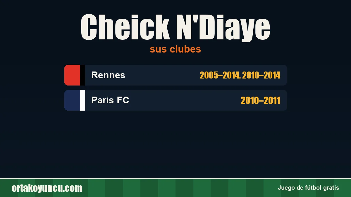 Cheick N'Diaye: clubes y años