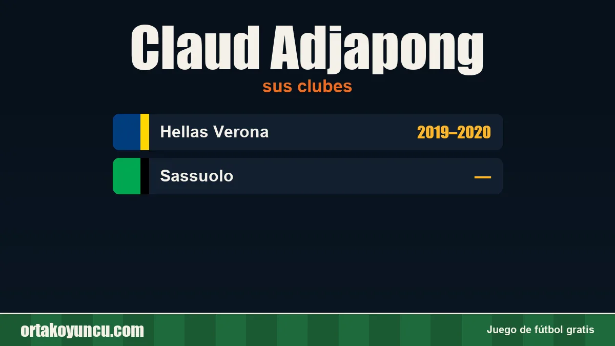 Claud Adjapong: clubes y años