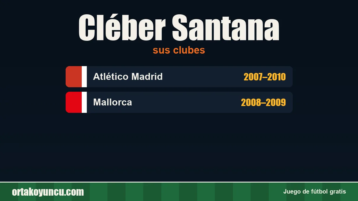 Cléber Santana: clubes y años
