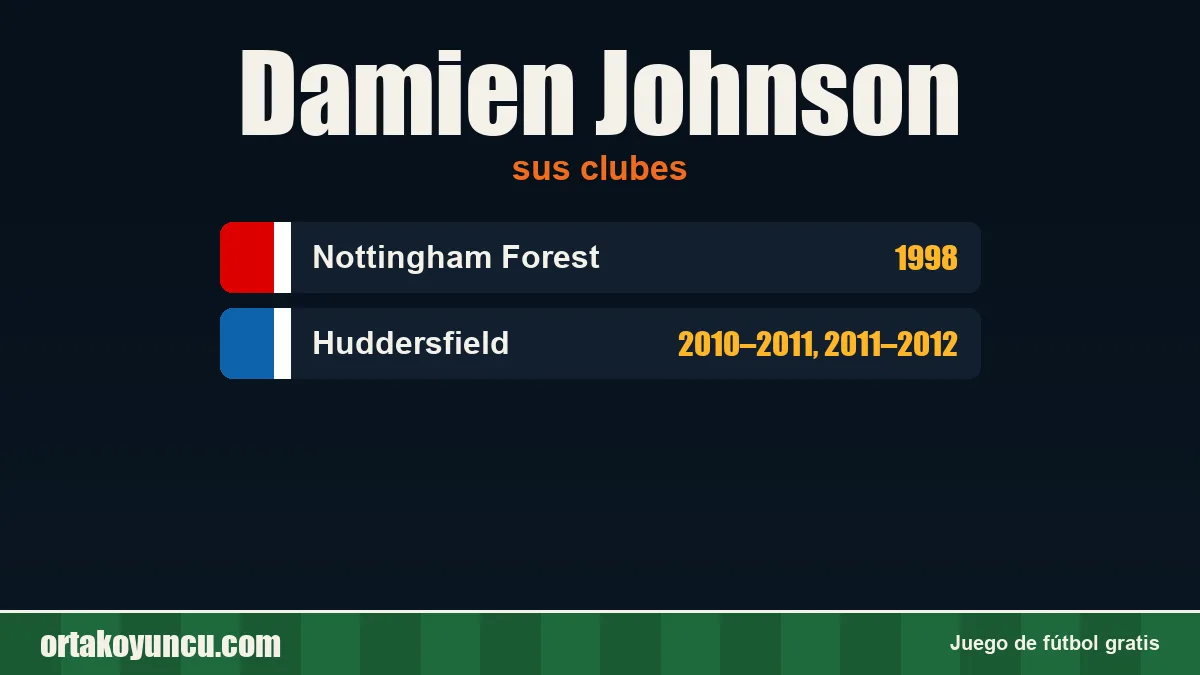 Damien Johnson: clubes y años
