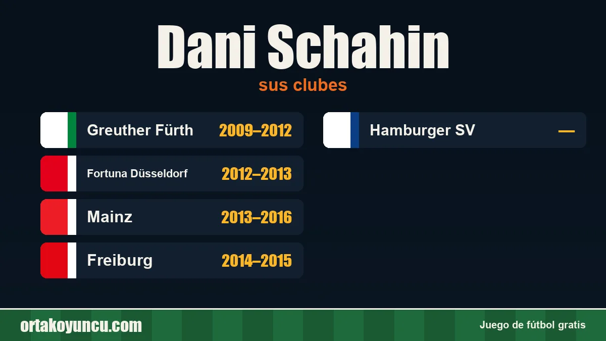 Dani Schahin: clubes y años