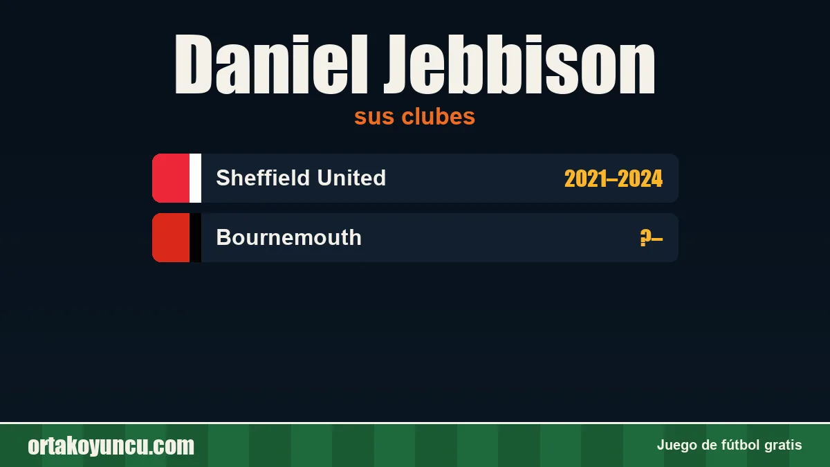 Daniel Jebbison: clubes y años