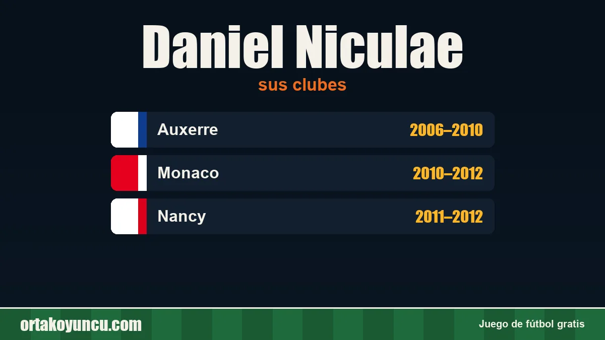 Daniel Niculae: clubes y años