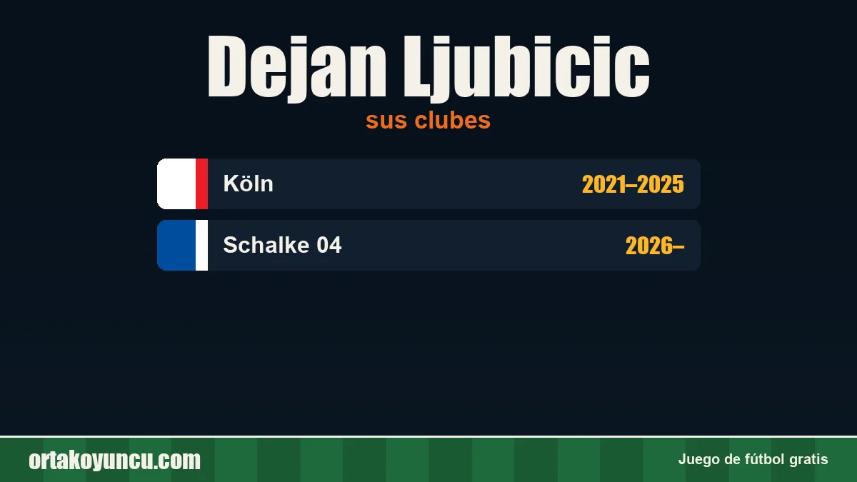 Dejan Ljubicic: clubes y años