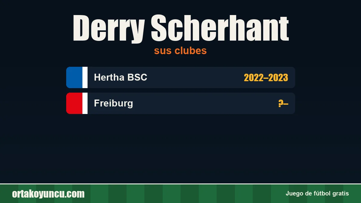 Derry Scherhant: clubes y años