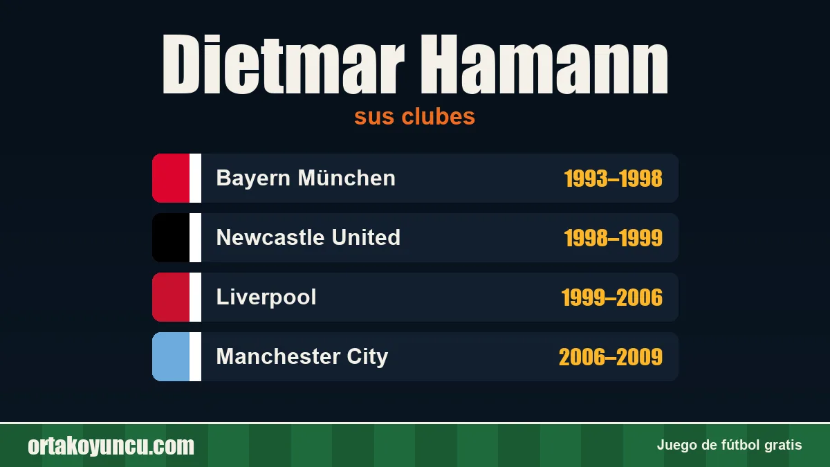 Dietmar Hamann: clubes y años