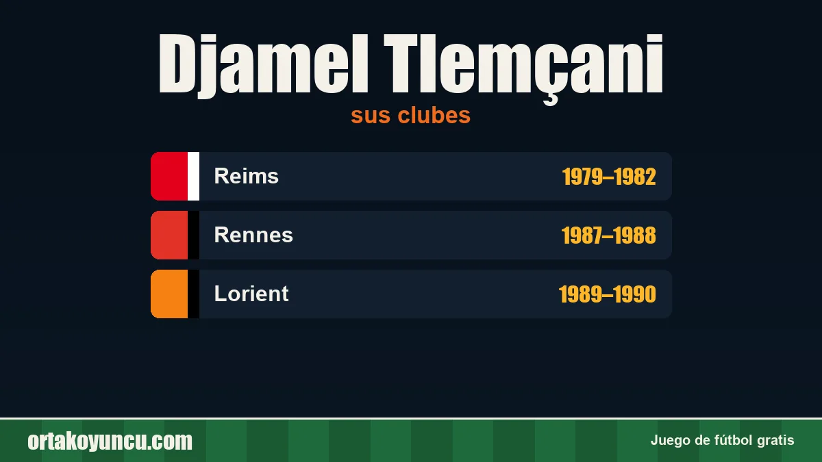 Djamel Tlemçani: clubes y años