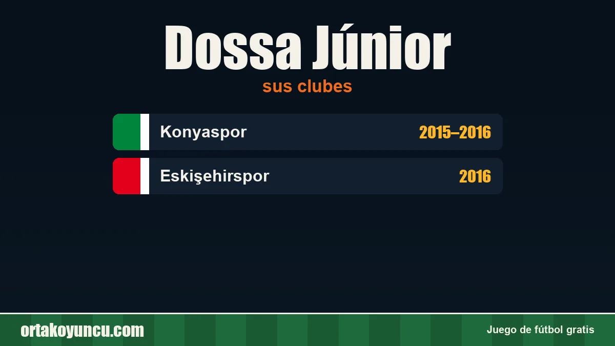 Dossa Júnior: clubes y años
