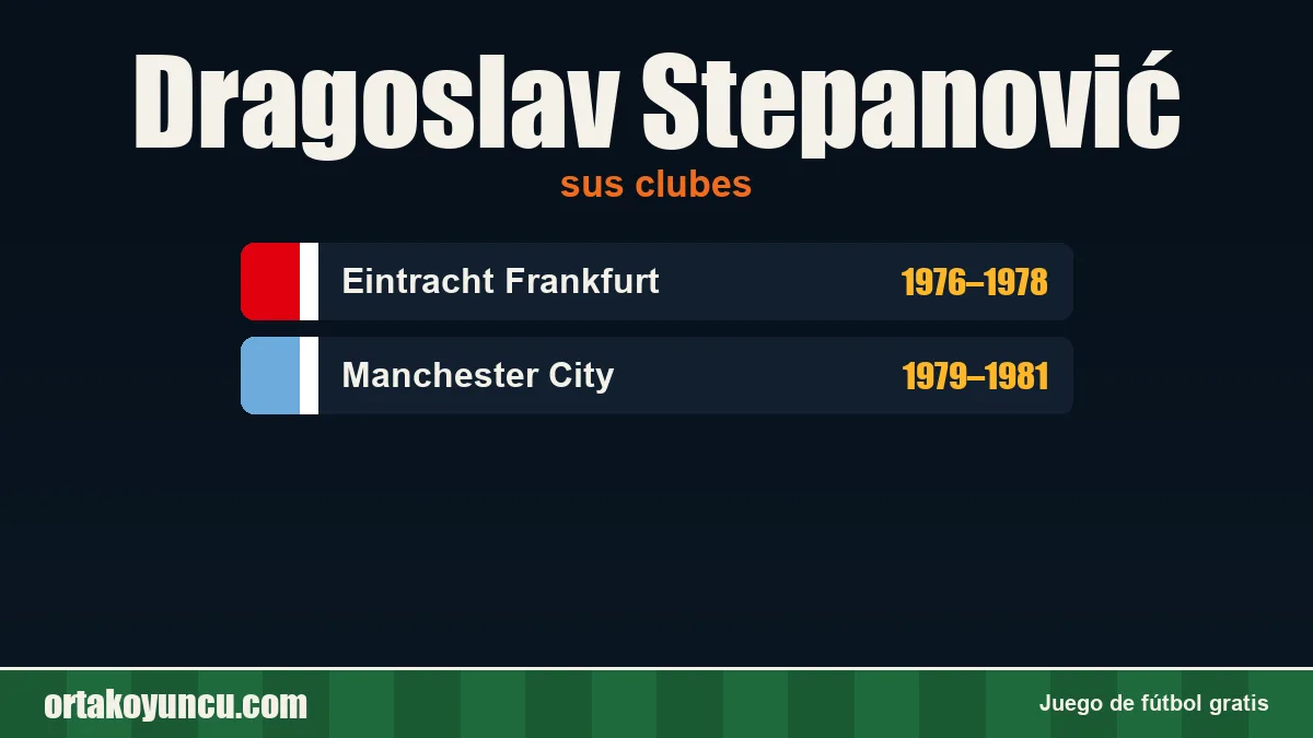 Dragoslav Stepanović: clubes y años