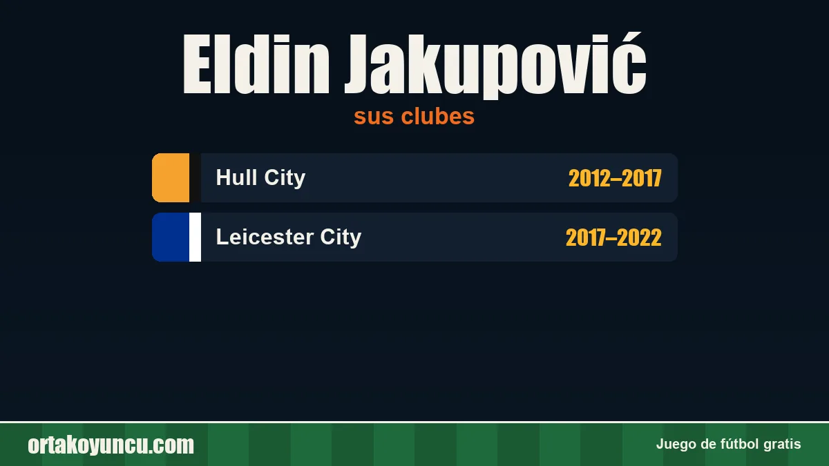 Eldin Jakupović: clubes y años