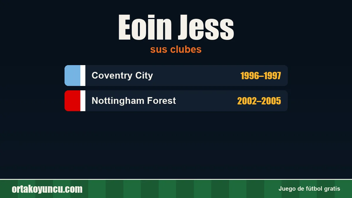 Eoin Jess: clubes y años