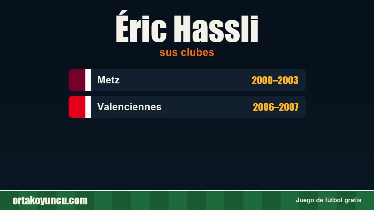 Éric Hassli: clubes y años