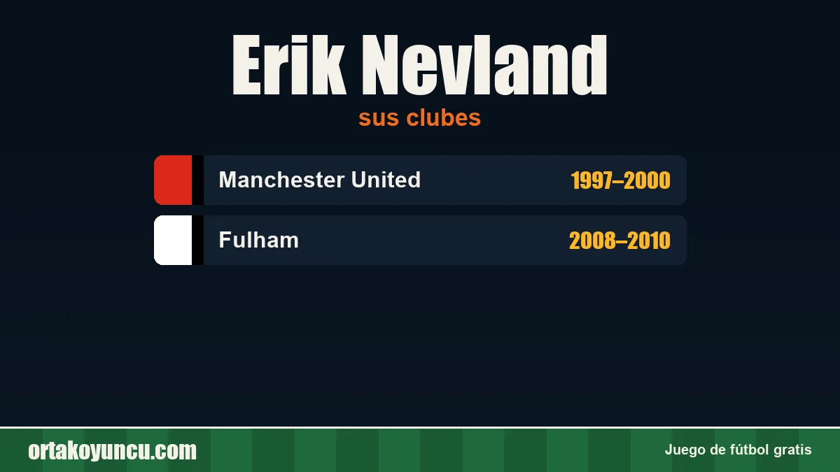 Erik Nevland: clubes y años